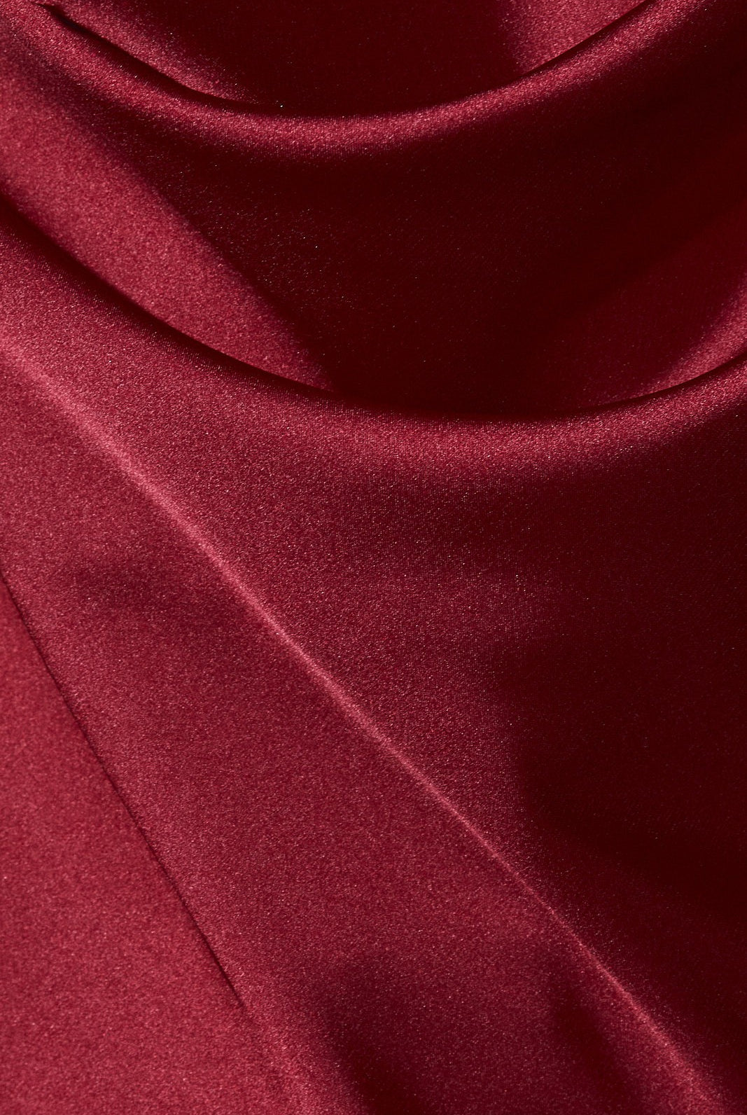 Vera Red Halter Top in dark red satin
