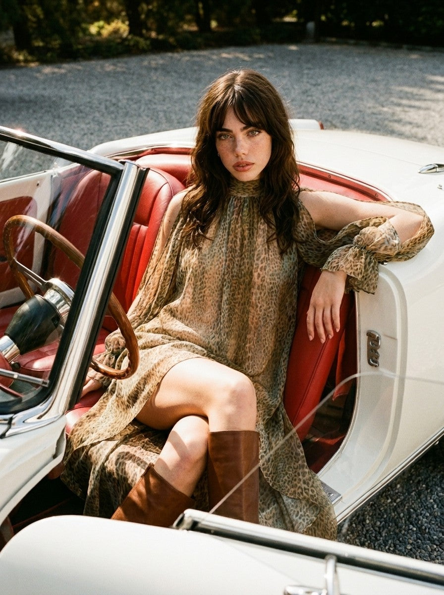 Serengeti High-Low Dress
