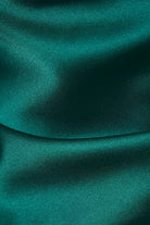 Noor Halter Top in emerald green satin