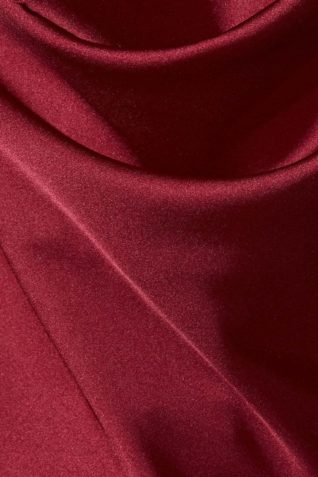 Vera Red Halter Top in dark red satin
