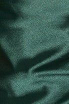 Vera Green Halter Top in dark green satin